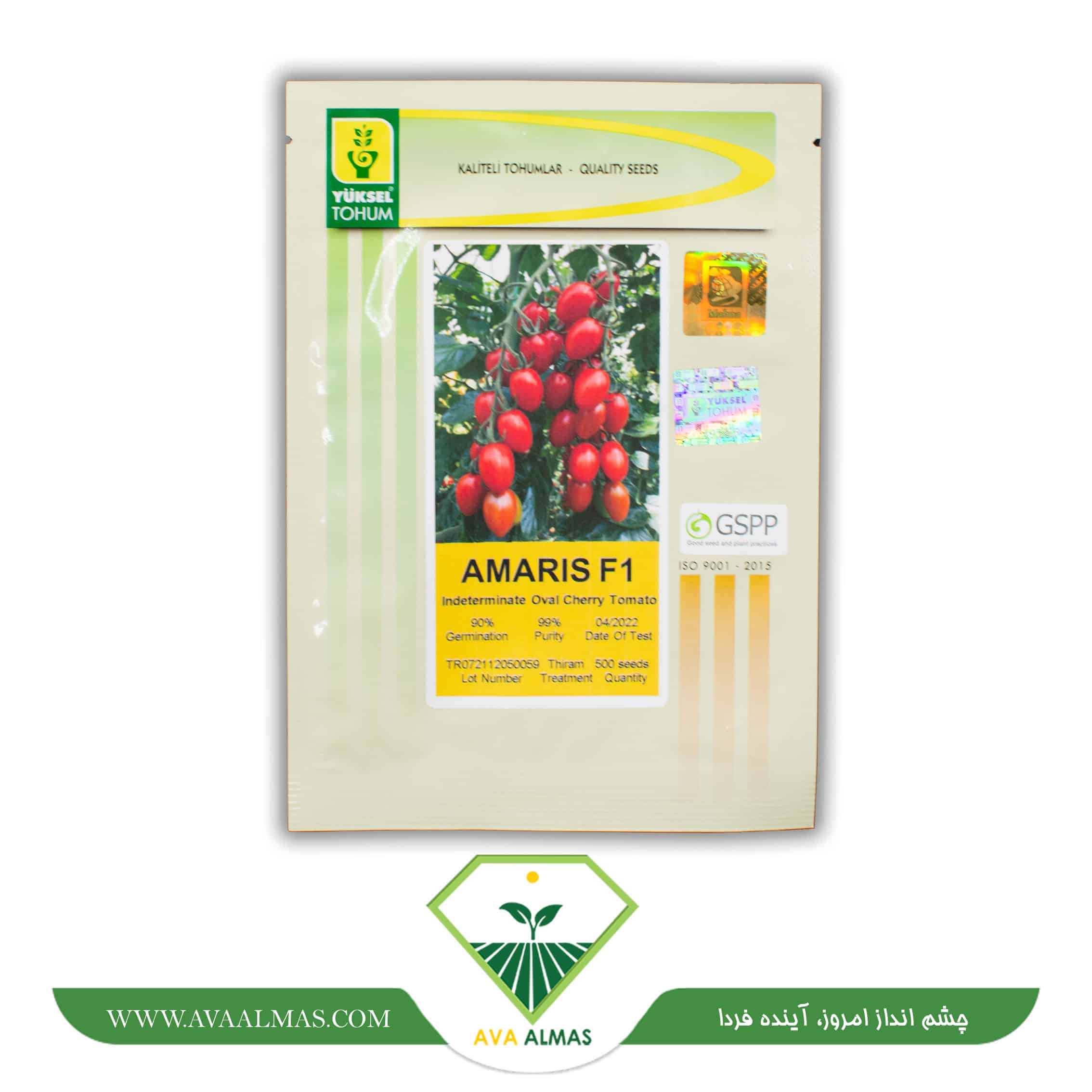 گوجه-آماریس عکس بذر گوجه زیتونی آماریس F1